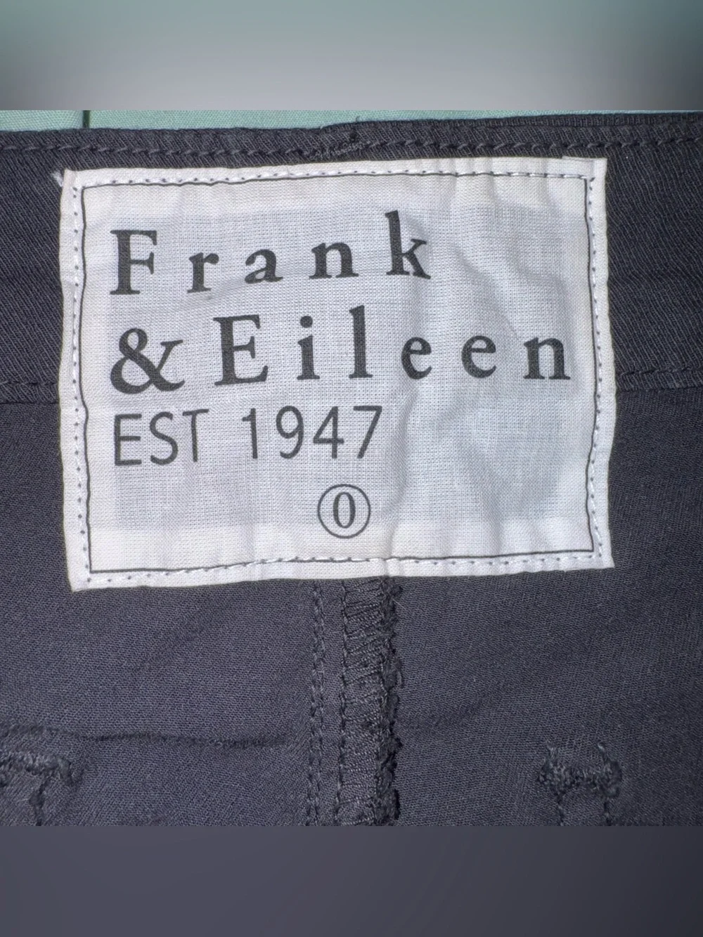 FRANK & EILEEN Blackstone Crop Utility Pants in Washed Black Classic Size 0